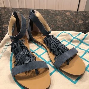 Sole Society Koa Fringe Sandals